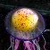 Decor for the Aquarium "Medusa", silicone, with a neon effect, 6.5 x 6.5 x 11.5 cm, violeto 71088