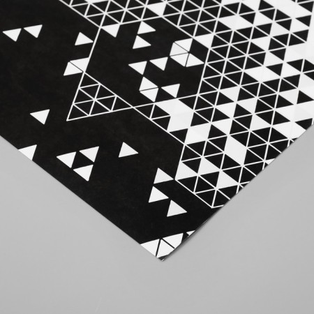Scrapbooking paper "Triangles in details" density 180 grams set 5 pcs 30.5x32 cm-3