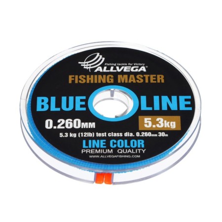 Monophile Fine Allvega Fishing Master, diameter 0.260 mm, test 5.3 kg, 30 m, blue