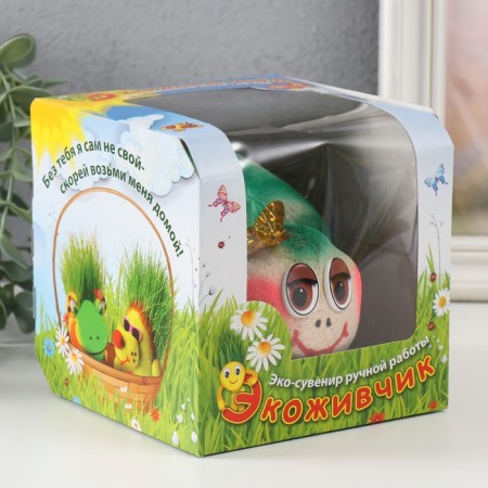 Growing gift Eco -Zhizhivchik "Turtle" in gift package mix-5