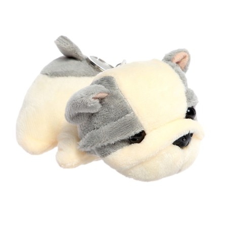 Soft toy "puppy", on a key fob, color mix-4
