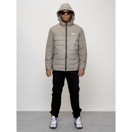 Men's spring jacket, size 56, gray color-4