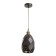 Suspension Bayerlux "perforation" E27 black 13x13x20 125cm