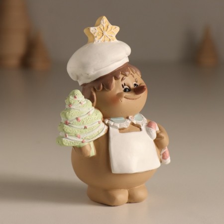 Souvenir Polystone "Snowman-Condic with gingerbread gingerbread" MIX 6.5x5x10 cm-2