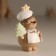 Souvenir Polystone "Snowman-Condic with gingerbread gingerbread" MIX 6.5x5x10 cm