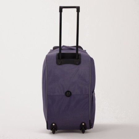 Road bag on wheels, a lightning department, with an increase, 2 outer pockets, a long belt, the color is gray-3
