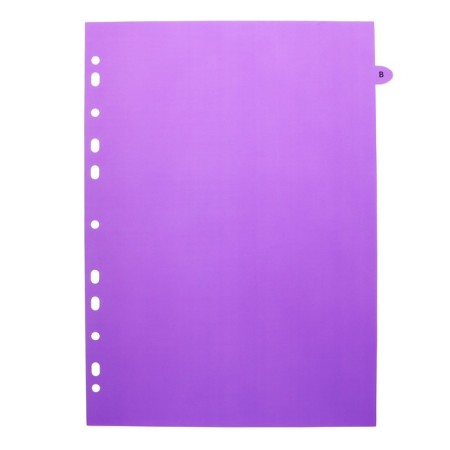 A4 sheets division (245 x 305 mm), color, alphabetical A-I, 20 sheets, "Devente. Marandi" polypropylene 140 microns, individual packaging-5