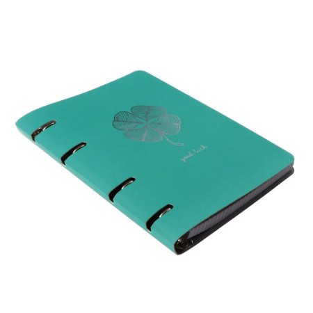 A notebook on the rings A5, 100 sheets in the cell "Colourmania. Design 21", covered cardboard, lamination Soft Touch, foil embossing, block 70 g/m2-1