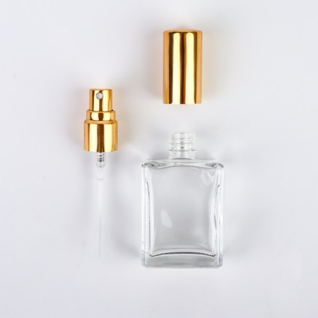 Perfume bottle, with a spray, 15 ml, golden color-10