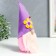 Interior doll "Dwarf in a cap with a flower and God's cow" 25x8x6 cm
