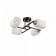 Lamp Citilux "Henry" CL130245, 46x46x1.5 cm, 4x75W, E27, Black Color Black