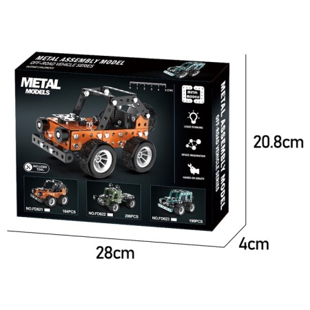 Metal designer "SUV", 190 parts-2