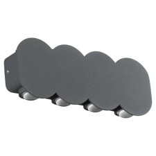 Calle lamp, 8x8W LED, 4000K, 680LM, IP54, gray color.