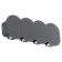Calle lamp, 8x8W LED, 4000K, 680LM, IP54, gray color.
