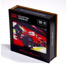 Figure puzzle “Racing car”, 120 parts, 28 × 20 cm