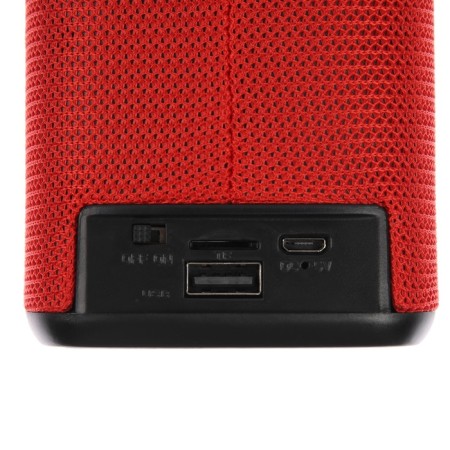Portable column LM-882, 10 W, Bluetooth 5.0, 800 mAh, backlight, Micro SD, red-3