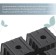 Cassette for seedlings, 6 cells of 120 ml, set of 5 pcs., Black