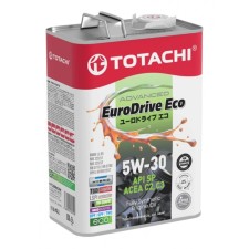Масло моторное Totachi EURODRIVE ECO 5W-30, SP, ACEA C2/C3, синтетическое, 4 л