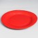 Disposable plate "red" laminated, cardboard, 18 cm