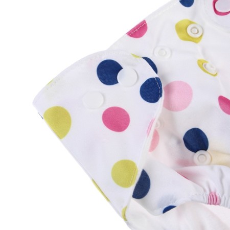 Reusable diaper+ 1 insert included "balls", white/pink color-4