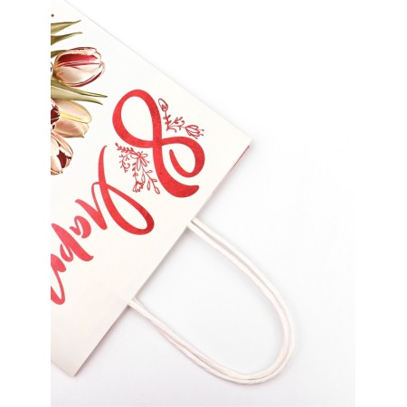 Package gift craft "From March 8!" 18 x 8 x 25 cm-3