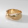 Ring Metal "Trend" twisted mini, color gold, size 16