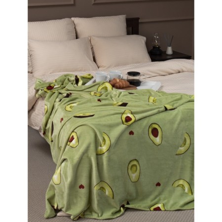 Texrepublic blanket, size 150x200 cm, green color-8