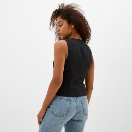 Women's vest MIST, R. 50, black-6