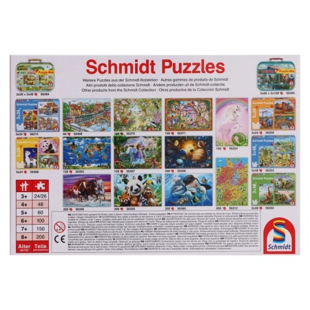 Puzzle "Princesses on a walk", 3 × 48 elements-2