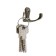 Hook furniture tundra TKD003, two -rod, bronze, 25 pcs