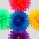 Cat ball needle, soft, 5 cm, mix of colors (packing 5 pcs), mix of flowers