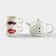 Ceramic tea set “Tea for two”, 3 subjects: kettle 400 ml, 2 cups 200 ml