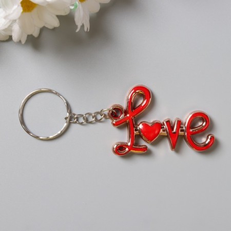 Browler plastic for metal "Love inscription with heart" MIX 3x4.7 cm-1