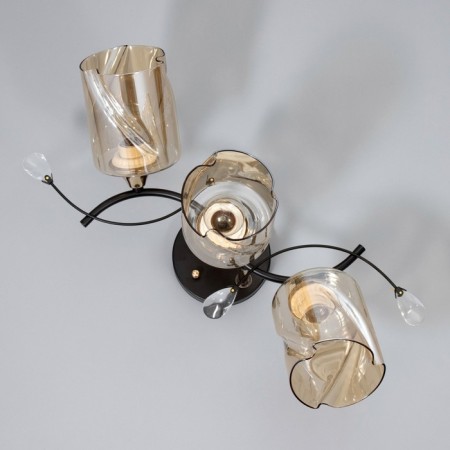 Bruni chandelier 3he27 40w Black 50x23x27cm Bayerlux-4
