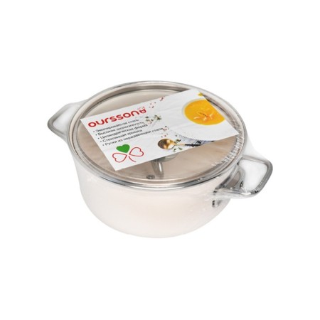 Pan with a lid, pearl color, d = 18 cm-6