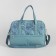 Road bag on a zipper, a lightning department, 3 outer pockets, a long belt, blue color