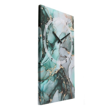 Carty clock is wall-mounted, interior "green marble", 35 x 60 cm, on canvas, silent-2