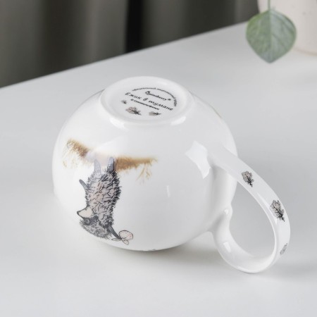 Porcelain cream "Hedgehog in the fog", 430 ml-2