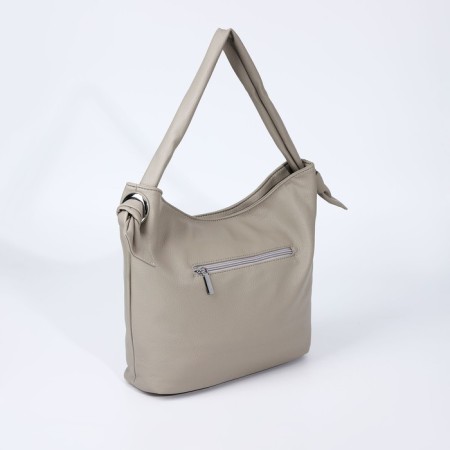 Luggage bag on lightning, 2 external pockets, color gray color-1
