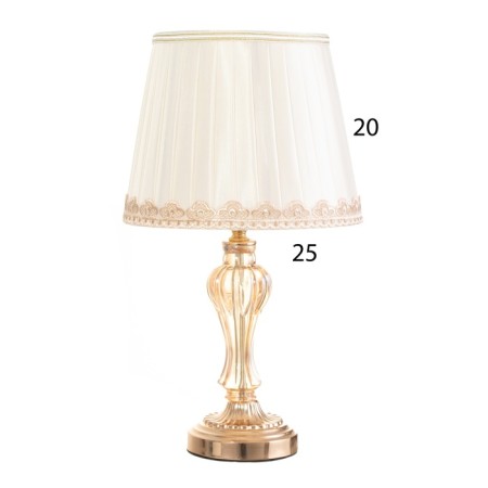 Gabric table "Azart" 1x60W E27 gold 26x26x43 cm-5
