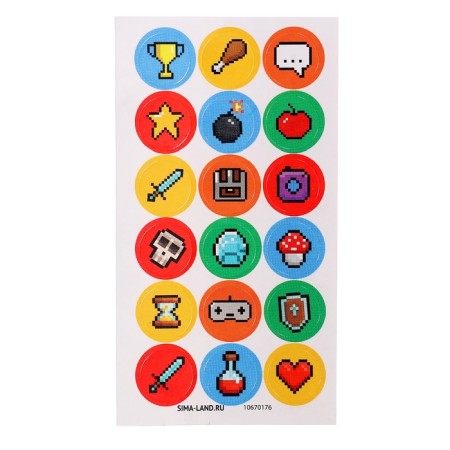 Toy - Funny Box Surprise "My World": children's keychain, stickers-3