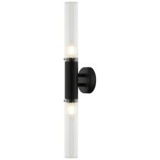 Wall lamp SATORI 2XE14 40W, size 10x5x58 cm, black color