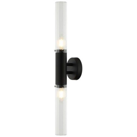 Wall lamp SATORI 2XE14 40W, size 10x5x58 cm, black color