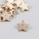 Button plastic for creativity "Texture star" gold 2.2x2.2x1 cm