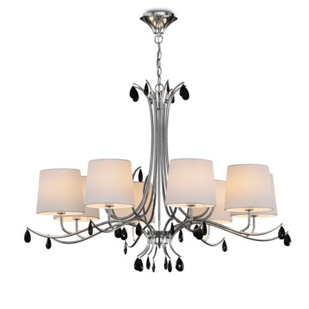 Suspended chandelier Mantra Andrea, E14, 8x20W, 635 mm, chromium color