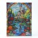 Diamond mosaic with full filling on canvas with a subframe "Castle", 30 x 40 cm