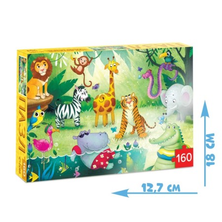 Children's puzzle "Tropical jungle", 160 elements-3