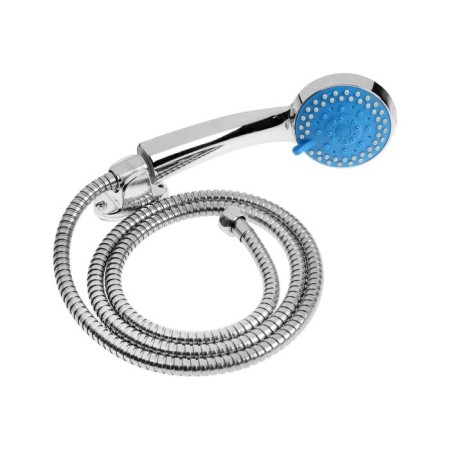 Soul for the shower Zein Z0705, hose 150 cm, holder, watering can 5 modes, blue/chrome