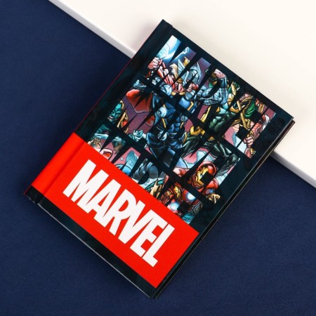 Notepad A7 "Marvel", 64 sheets, in a solid cover, Avengers-5