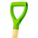 Shovel of soviet, rectangular, l = 115 cm, wooden lacquered stalk, luxe